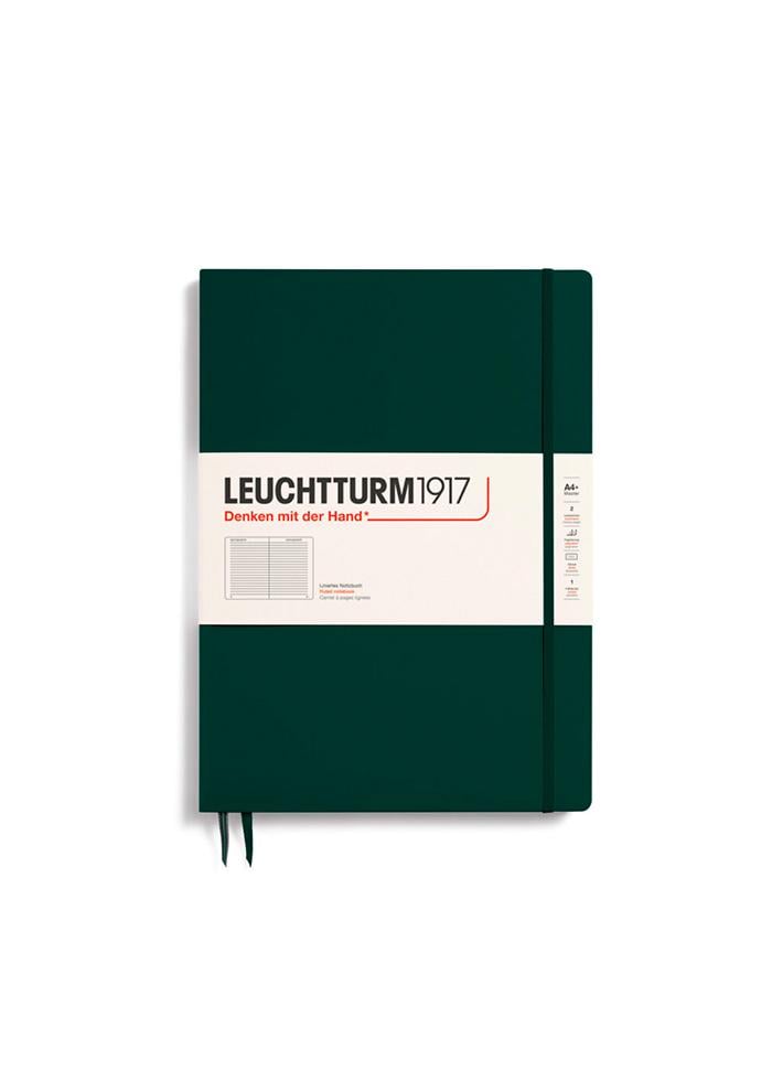 Блокнот Leuchtturm1917 Master Slim A4+ лінія Forest Green (370273) - фото 1
