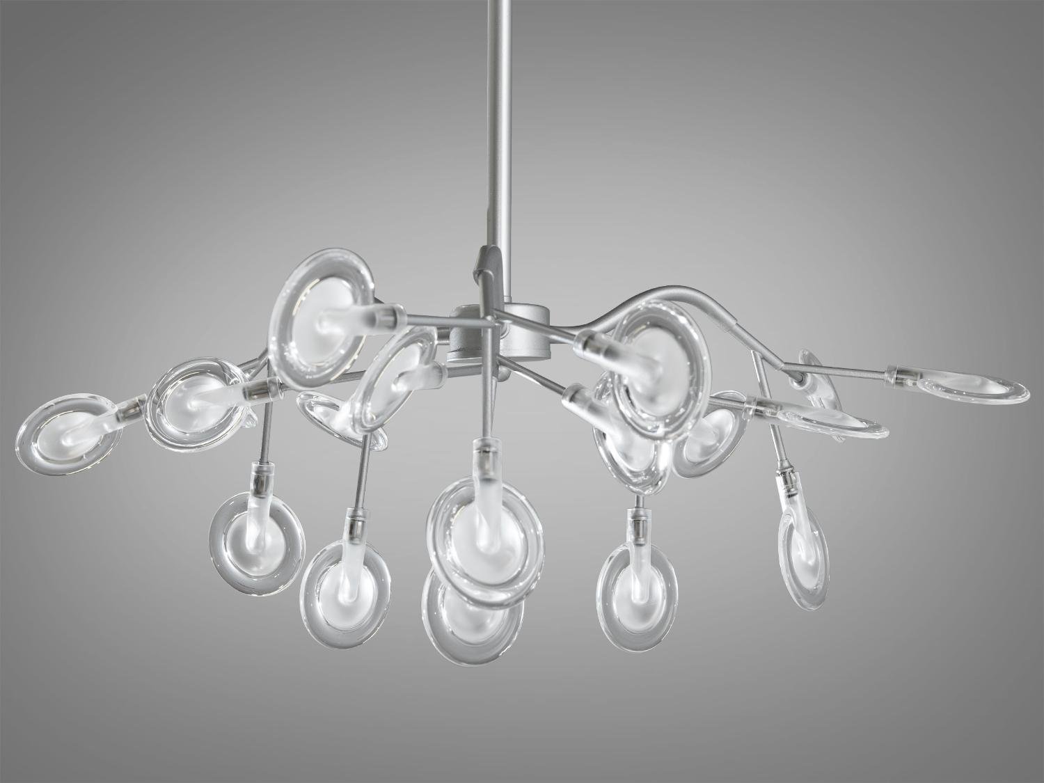 Люстра Diasha Светлячок 18 ламп Серебряный (886-18C SL) Люстра Diasha Светлячок 18 ламп Серебряный (886-18C SL)