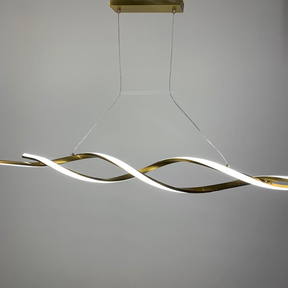 Світильник лінійний підвісний LED SCREW 100 см Золотий (h 20L AB) - фото 7 Світильник лінійний підвісний LED SCREW 100 см Золотий (h 20L AB) - фото 7