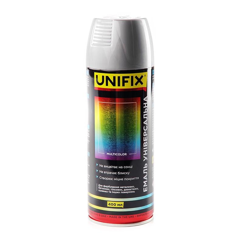 Эмаль универсальная акриловая Unifix 400 мл RAL 9023 Серый перламутровый глянец (951039)