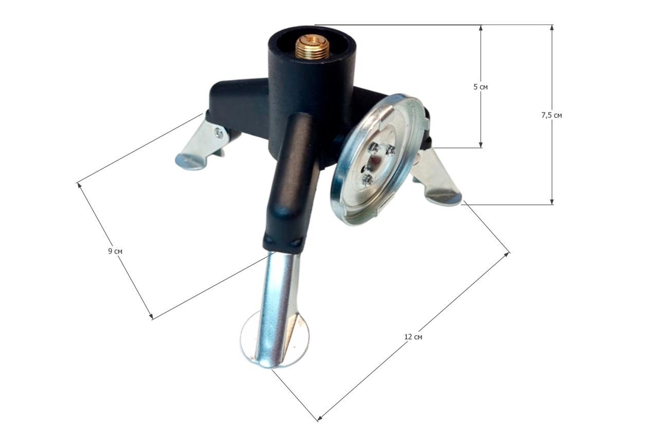 Переходник-адаптер тренога для газовых горелок из цангового баллона на резьбовой epi-gas (21818451) - фото 5 Переходник-адаптер тренога для газовых горелок из цангового баллона на резьбовой epi-gas (21818451) - фото 5