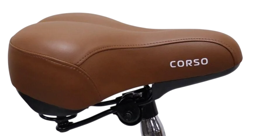 Сидіння для велосипеда Corso коричневий (YT-70880)