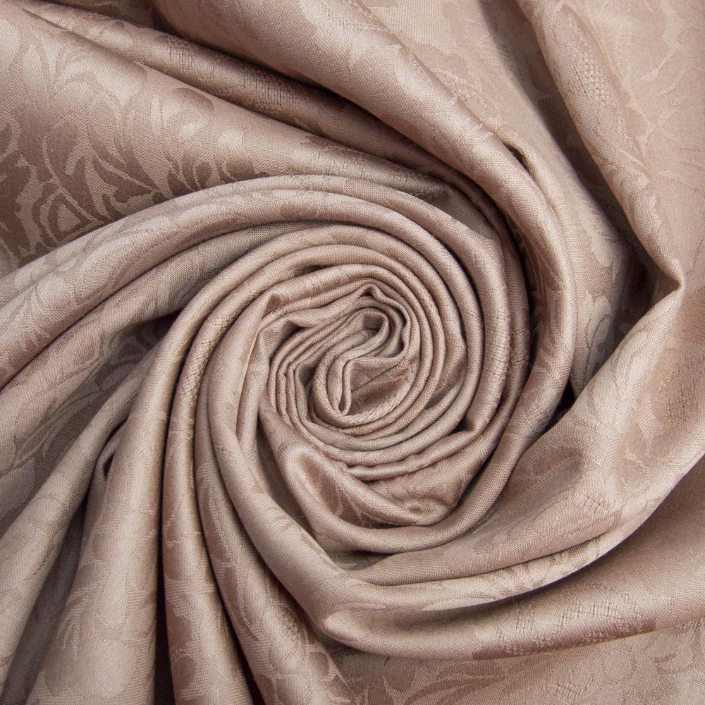 Ткань сатин жаккард для постельного белья V-32 Filinta однотонный Кофе (24510)