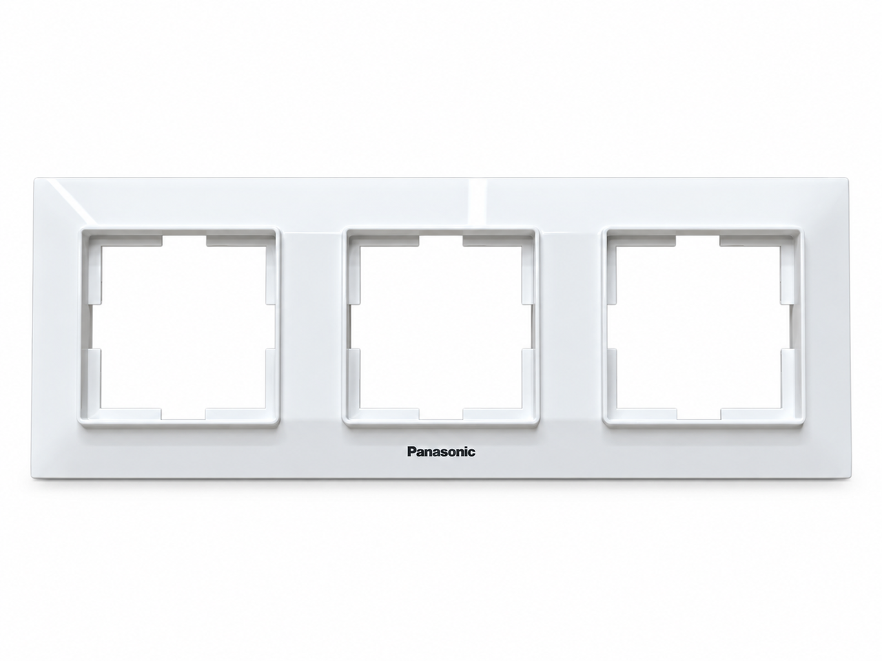 Рамка 3-х горизонтальная Panasonic Arkedia Slim Белый
