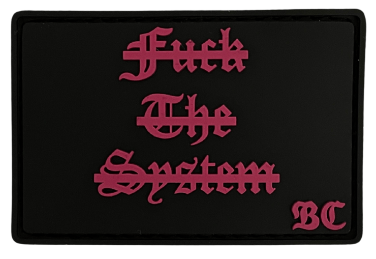 Патч ПВХ FUCK THE SYSTEM Рожевий (PATCH-0278) Патч ПВХ FUCK THE SYSTEM Рожевий (PATCH-0278)