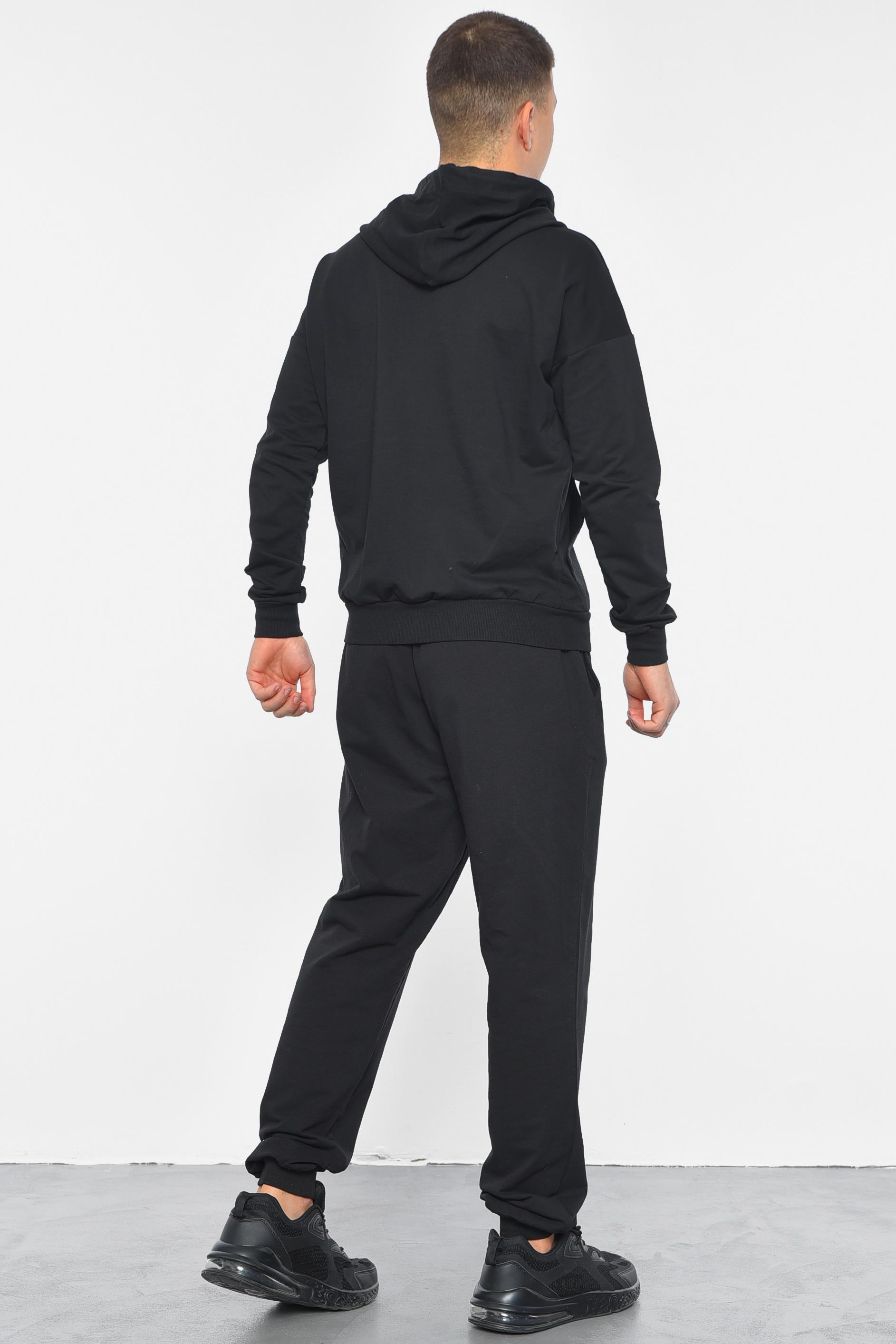 Спортивний костюм чоловічий L Чорний (189751) - фото 3 Спортивний костюм чоловічий L Чорний (189751) - фото 3