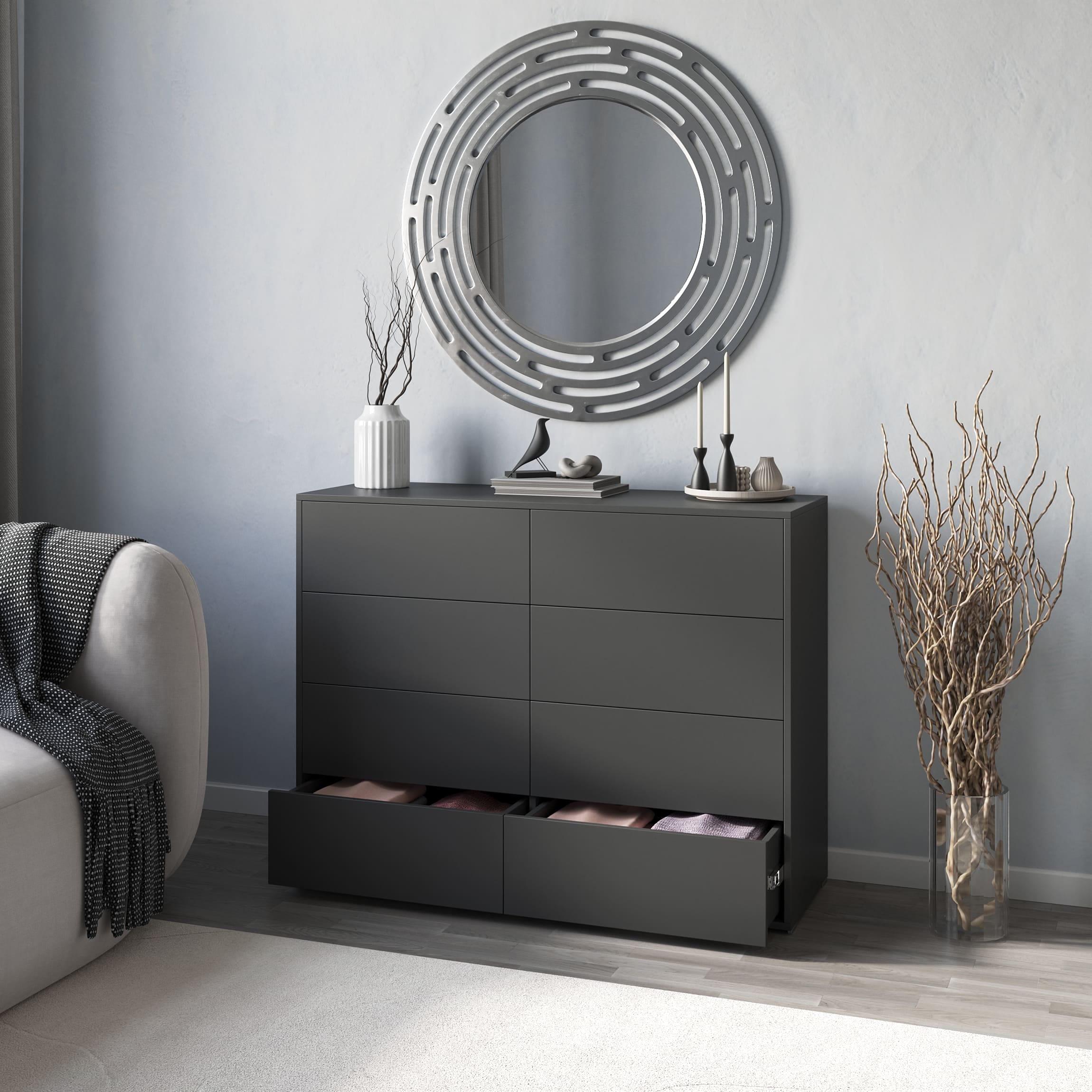 Комод на 8 ящиків Антрацит (380322) - фото 1 Комод на 8 ящиків Антрацит (380322) - фото 1