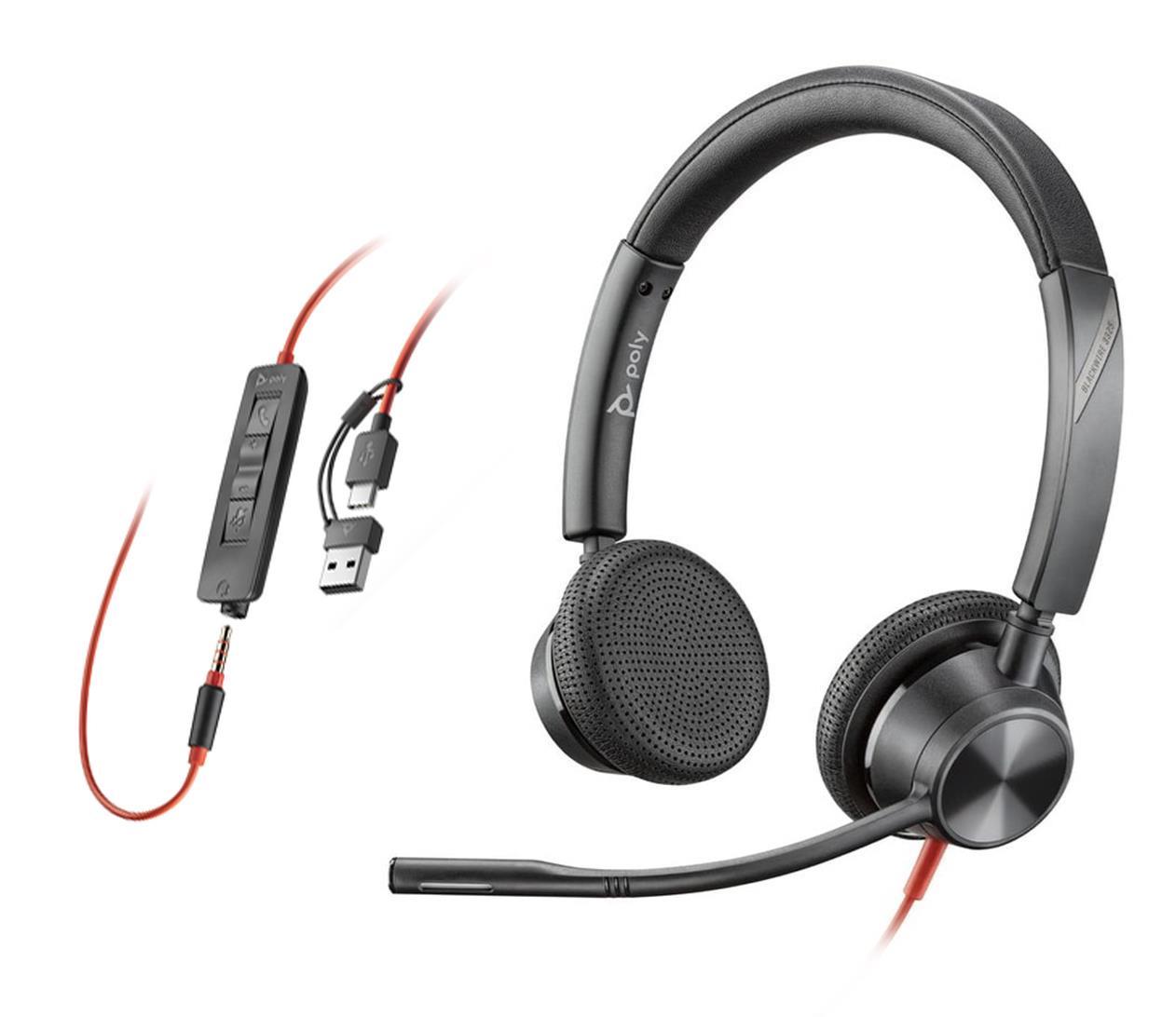 Навушники з мікрофоном Poly Blackwire 3325 (8X221AA)
