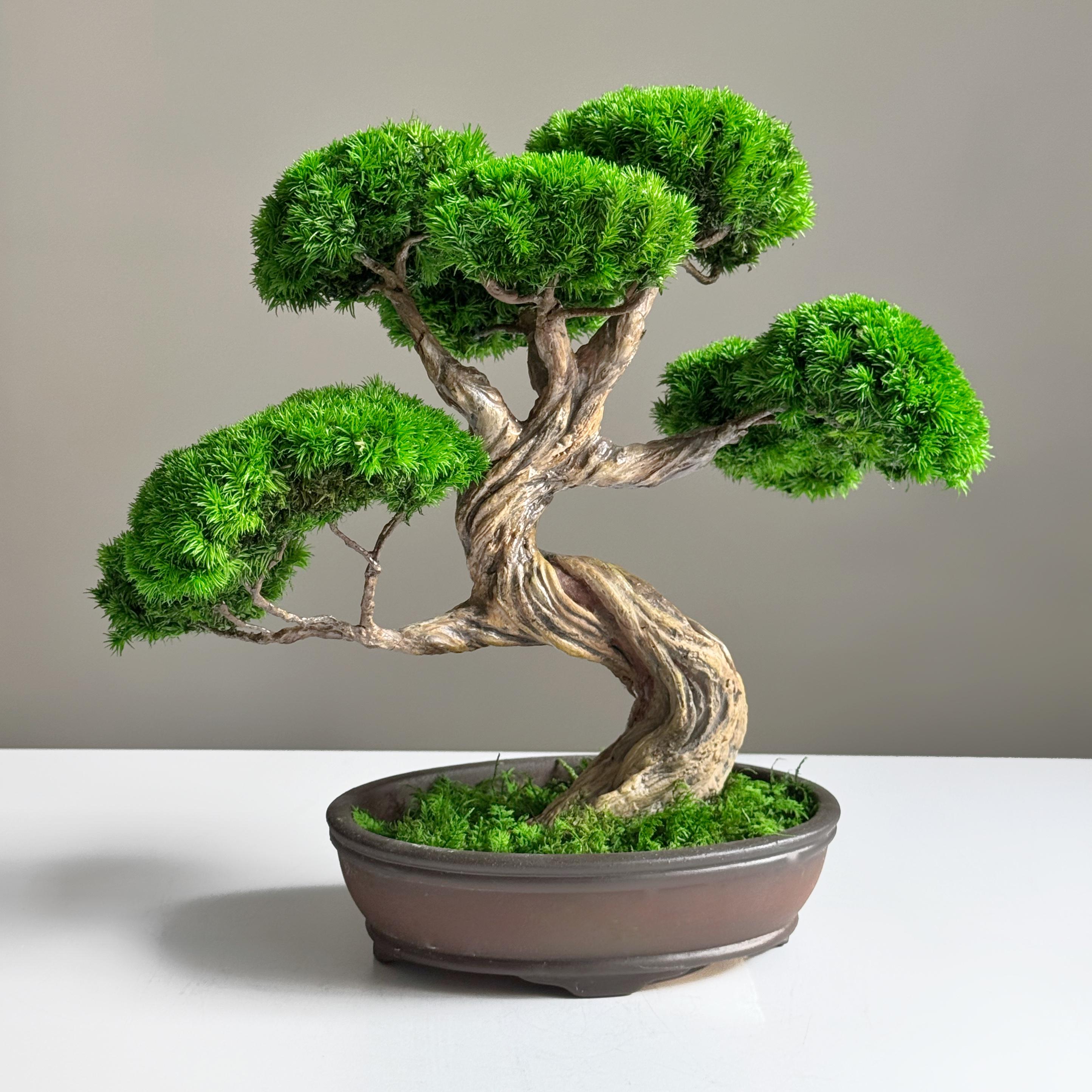 Бонсай зі стабілізованих рослин 26х25 см - фото 3