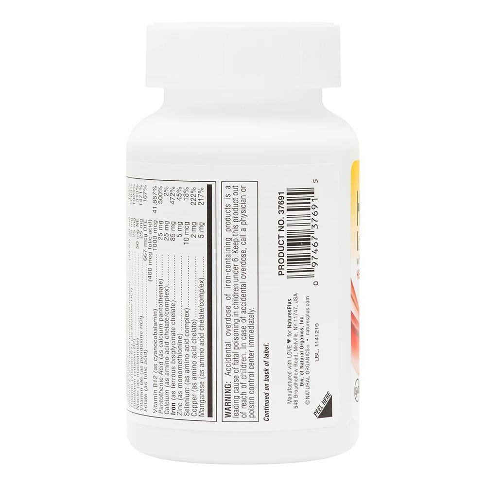 Хема-Плекс Nature's Plus Hema-Plex залізо з кофакторами 60 желатинових капс. швидкої дії (1444359241) - фото 3