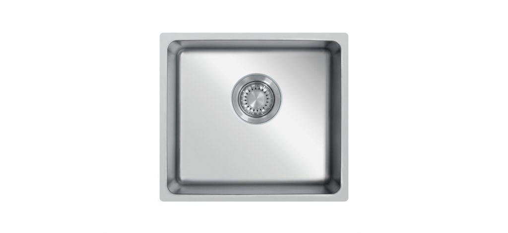 Мойка кухонная Ukinox ME 451 GT 10K 210 мм полированная и корзина