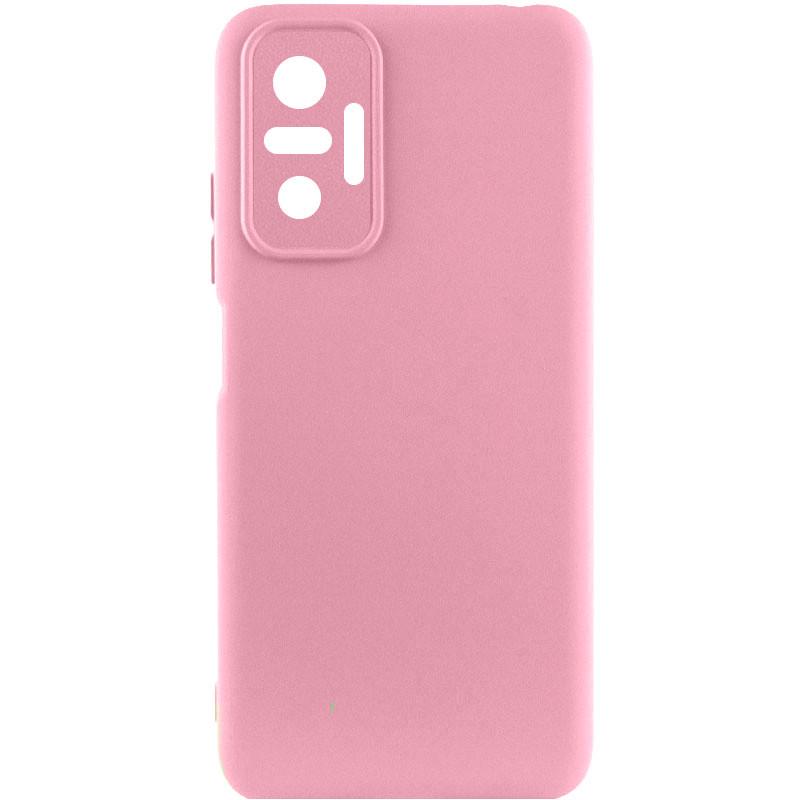 Противоударный Чехол Silicone Cover Lakshmi Full Camera (AAA) для Xiaomi Redmi Note 10 Pro / 10 Pro Max Розовый/Light pink