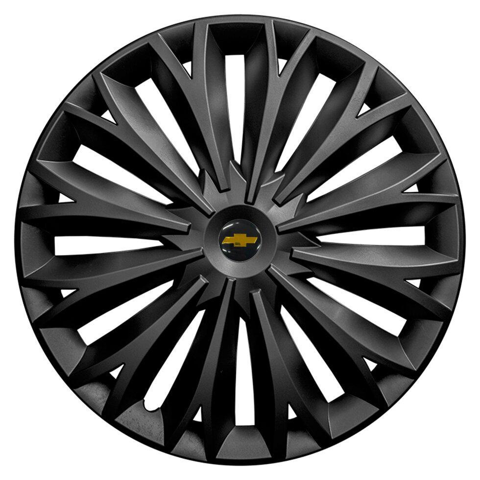 Комплект колпаков JAWOPLAST Sigma R15 для Chevrolet 4 шт. Black (28434622)