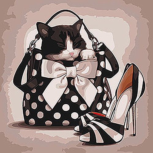 Картина по номерам Стильная жизнь 40х40 см (KHO4099)