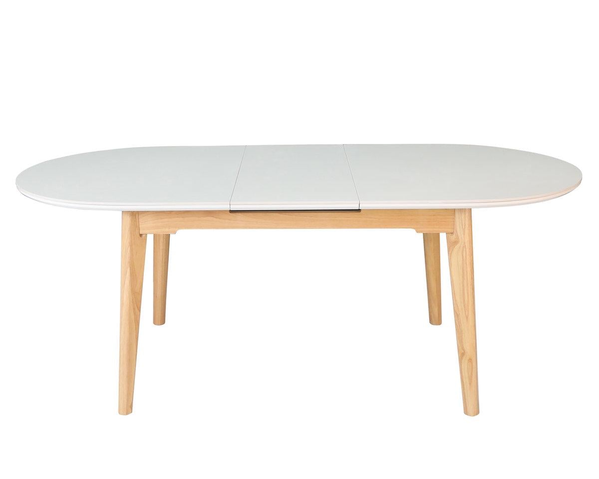 Обідній стіл розкладний ALBERTO CERAMIC Intarsio 200х90 см Бежевий матовий/Дерево - фото 2
