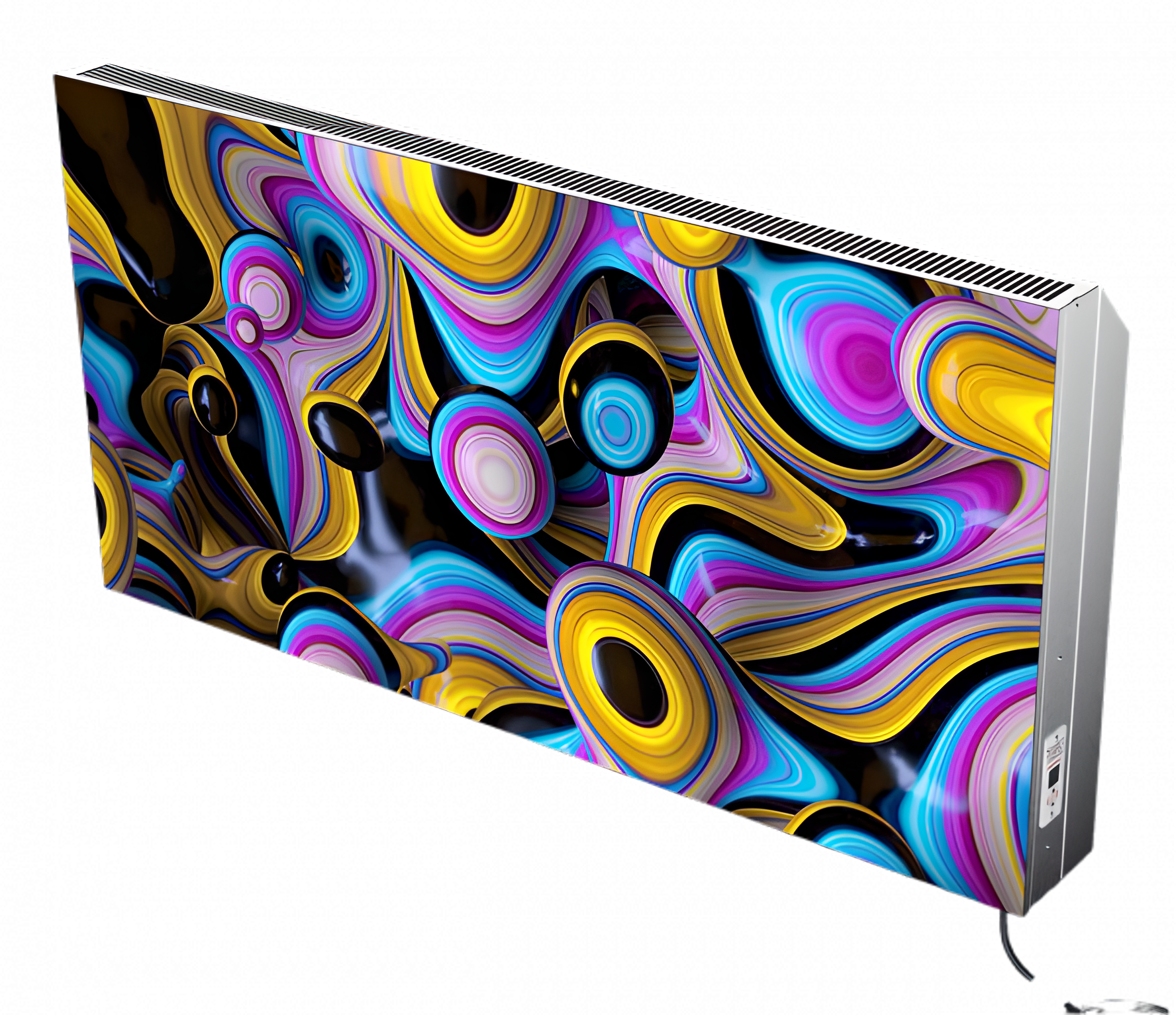 Обігрівач керамічний конвекційний Smart Install Model S 100 Малюнок NFC з терморегулятором нержавіюча сталь 20 м2 (MODEL S 100 M)