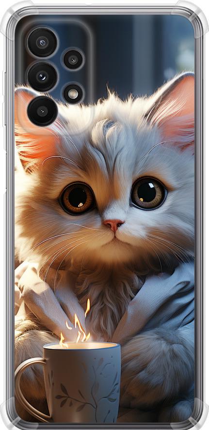 Чехол на Samsung Galaxy A23 A235F White cat (5646sp-2587-42517) Чехол на Samsung Galaxy A23 A235F White cat (5646sp-2587-42517)