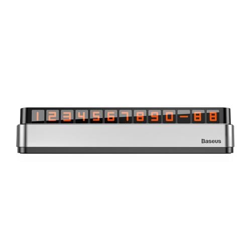 Парковочная карта BASEUS Moonlight Box Series Temporary Parking Number Plate Silver (34645854)