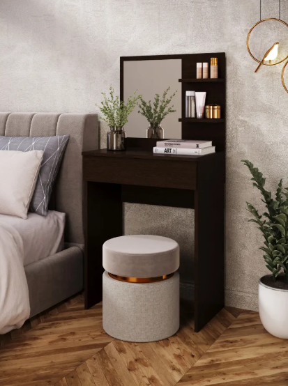 Туалетный столик MebelProff ТС-6 с зеркалом и ящиком Венге (28858657)