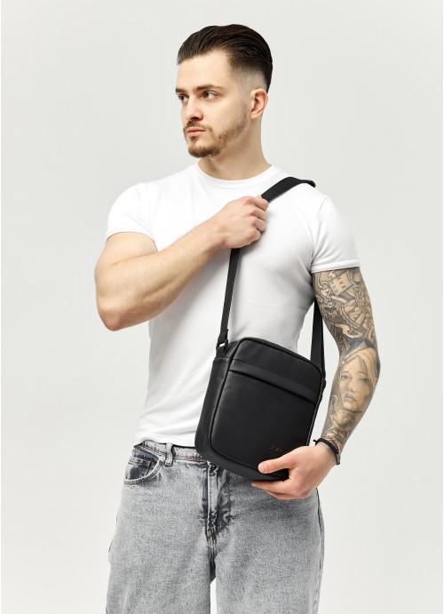 Мужская сумка-мессенджер Sambag через плечо из экокожи Черный (906023719)