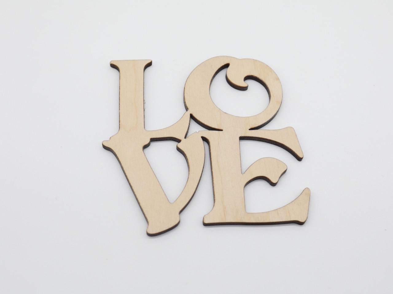 Заготівка дерев'яна з фанери Love 110х110 мм 1 шт. (873427289)