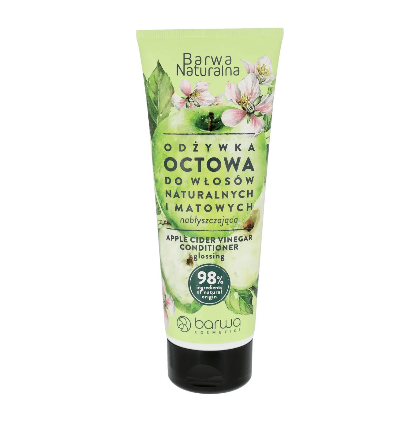 Кондиционер для натуральных и тусклых волос BARWA COSMETICS NATURAL яблочный уксус 200 мл (5902305004415)