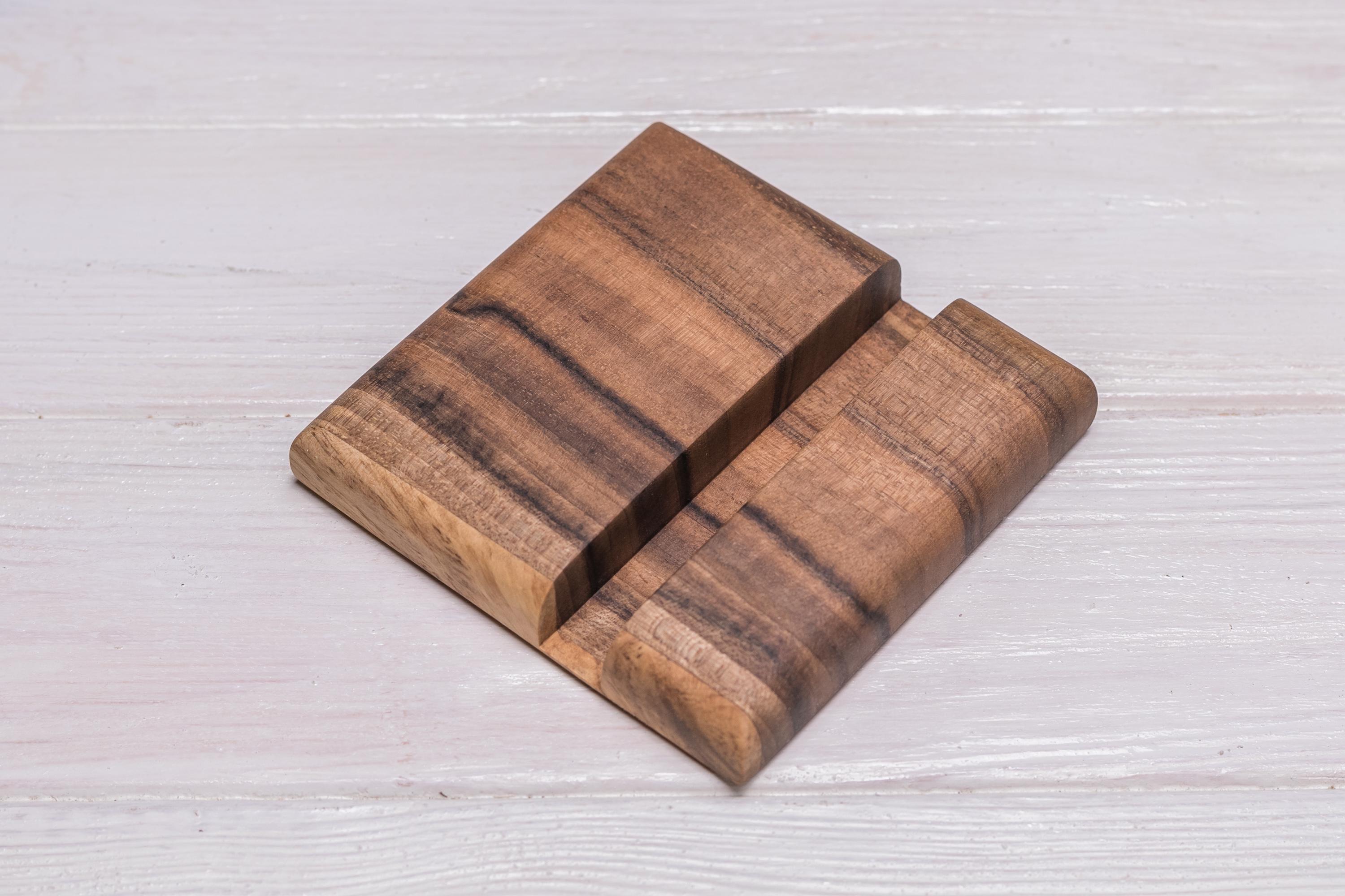 Подставка-квадрат EcoWalnut для телефона/планшета (EW-2)