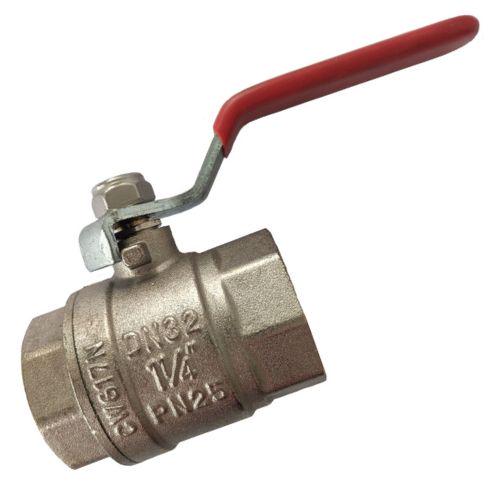 Кран шаровой полнопроходной Valves 0008 прямой 1 1/4" ВВ PN30 вода