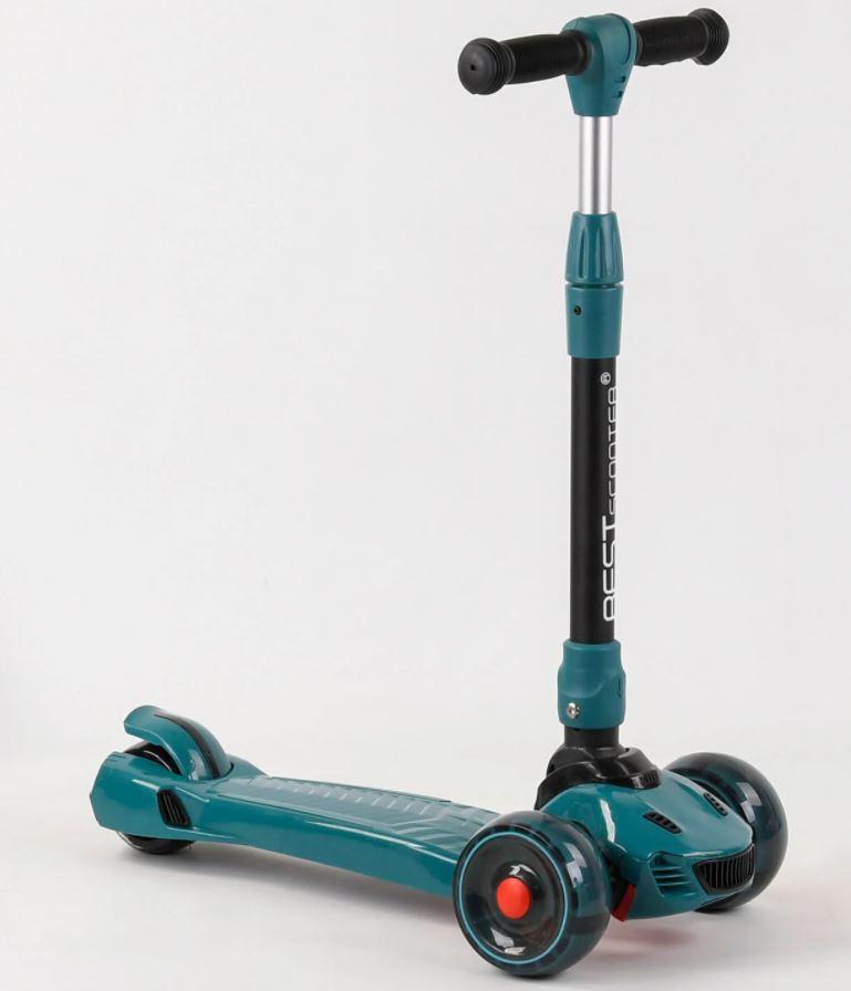 Самокат трехколесный Best Scooter CR-84305 MAXI Бирюзовый (1425918649-f0647)