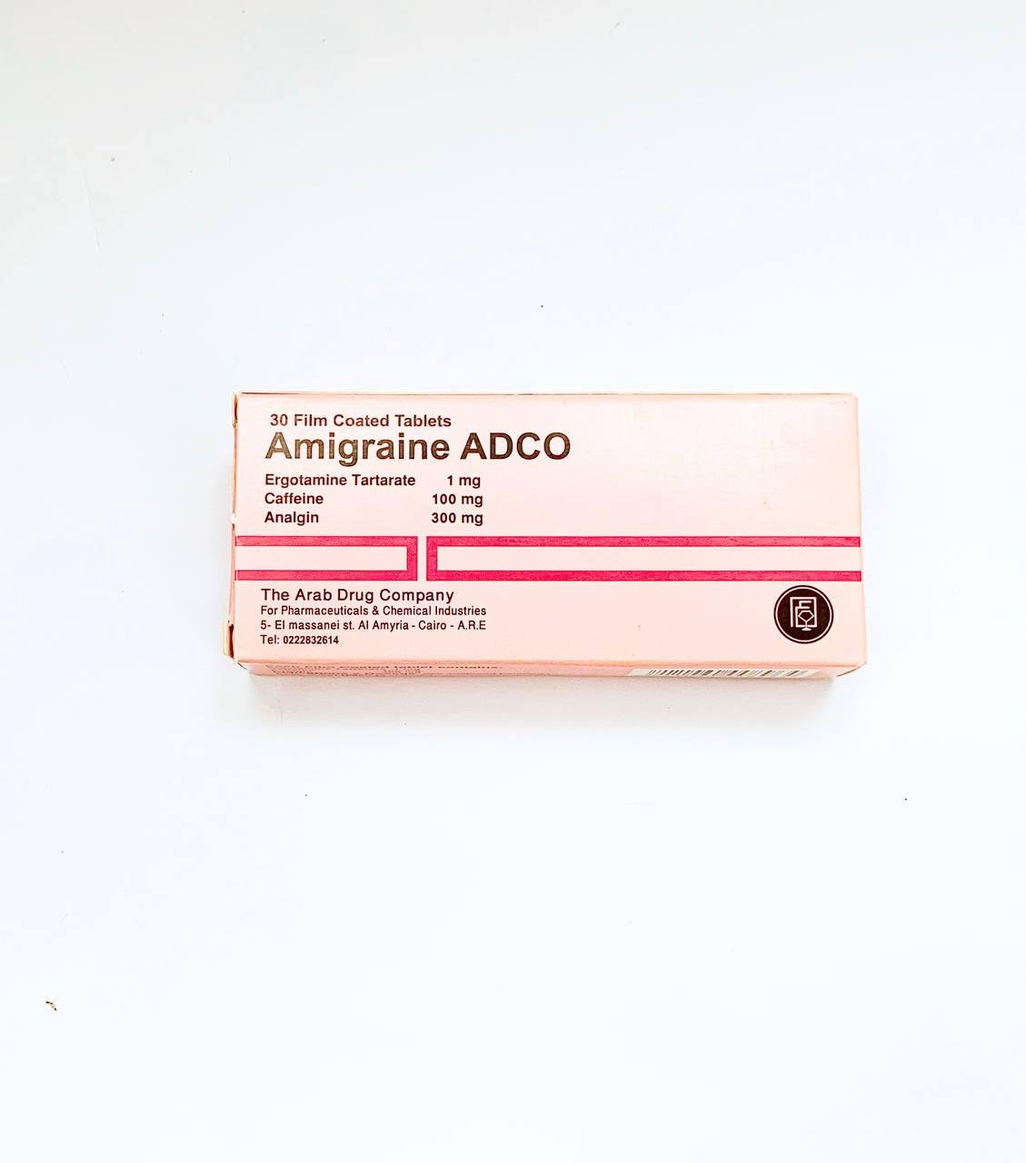 Препарат від мігрені і сильного головного болю Amigraine ADCO 30 шт.