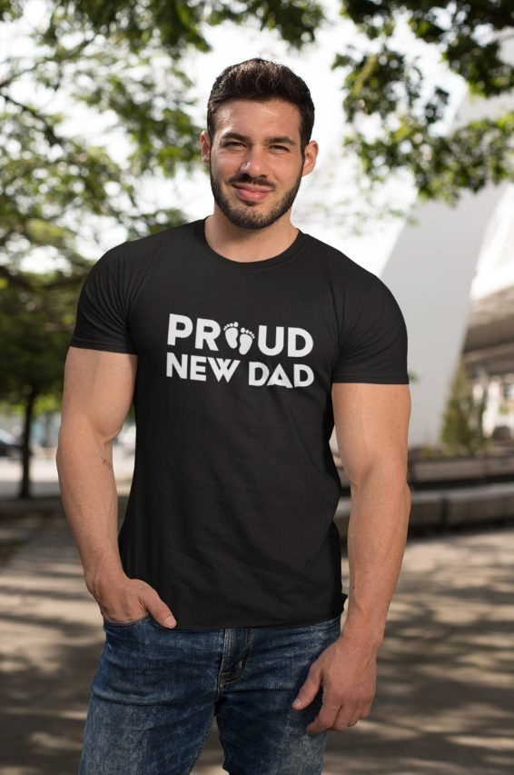 Футболка мужская Stedman Proud new dad S Черный (ПАПА17-1650800486)