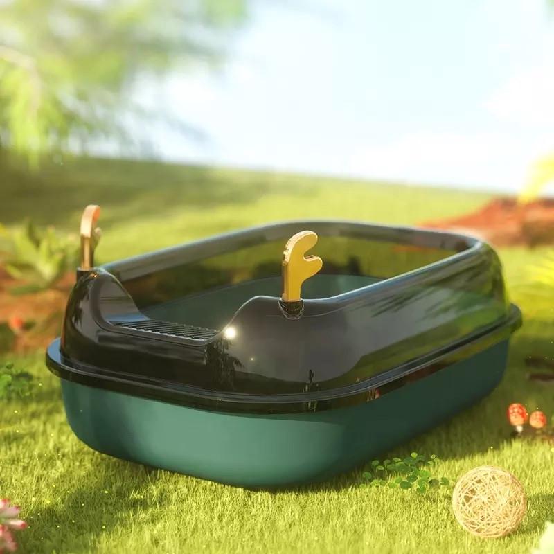 Туалет для кішок ELE PET з лопаткою 36x50x18 см Зелений (1736461262) - фото 3 Туалет для кішок ELE PET з лопаткою 36x50x18 см Зелений (1736461262) - фото 3