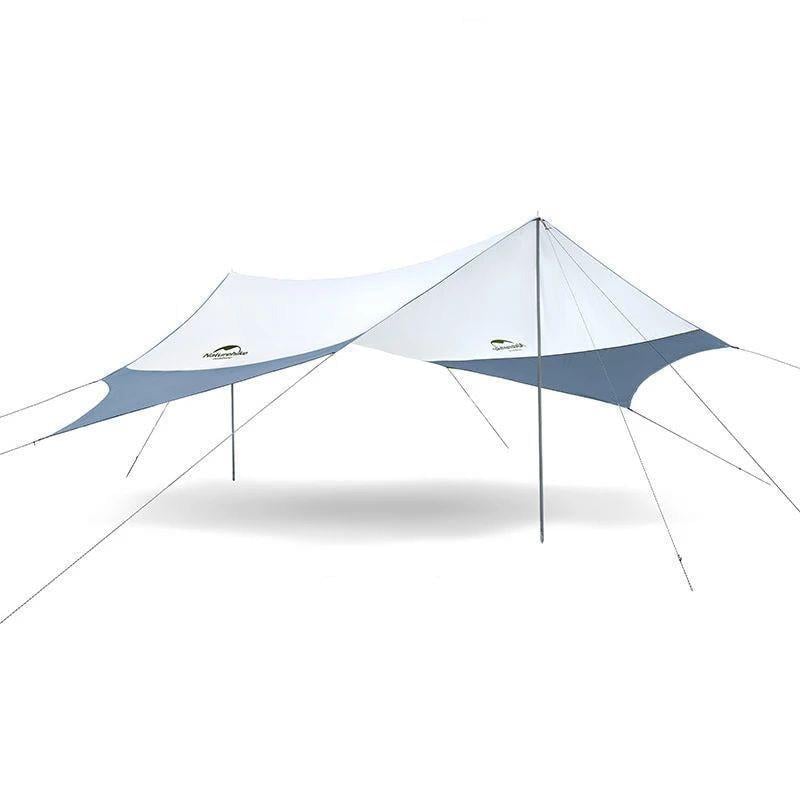 Тент кемпинговый Naturehike NH16T012-S 210T 4,0х3,5 м Blue/Grey (6927595777787)