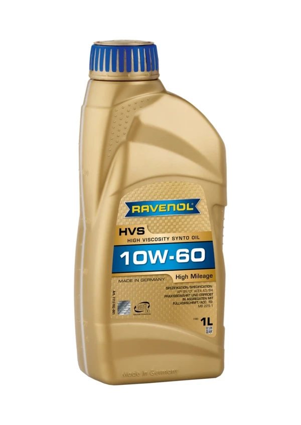 Моторное масло RAVENOL HVS 10W-60 синтетика 1 л (1115102-001)