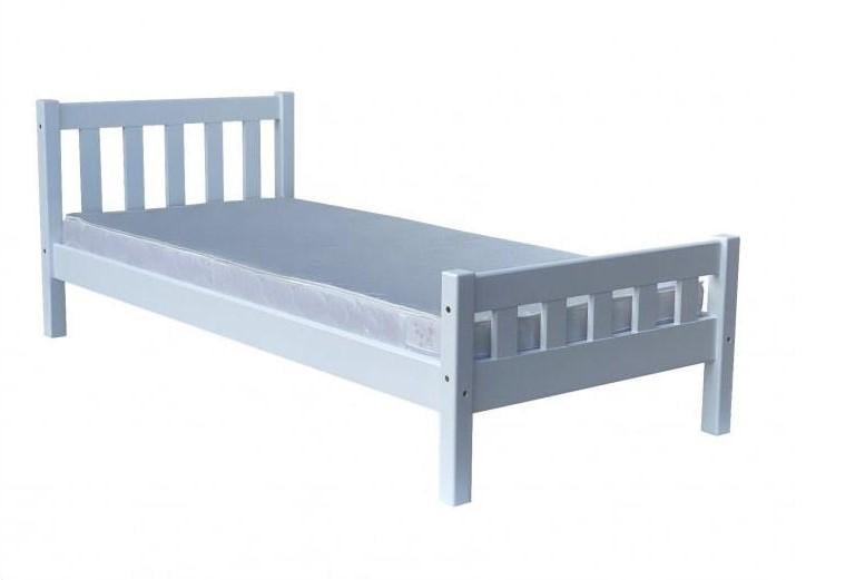 Кровать односпальная деревянная Скиф Л-150 80х200 см Белый