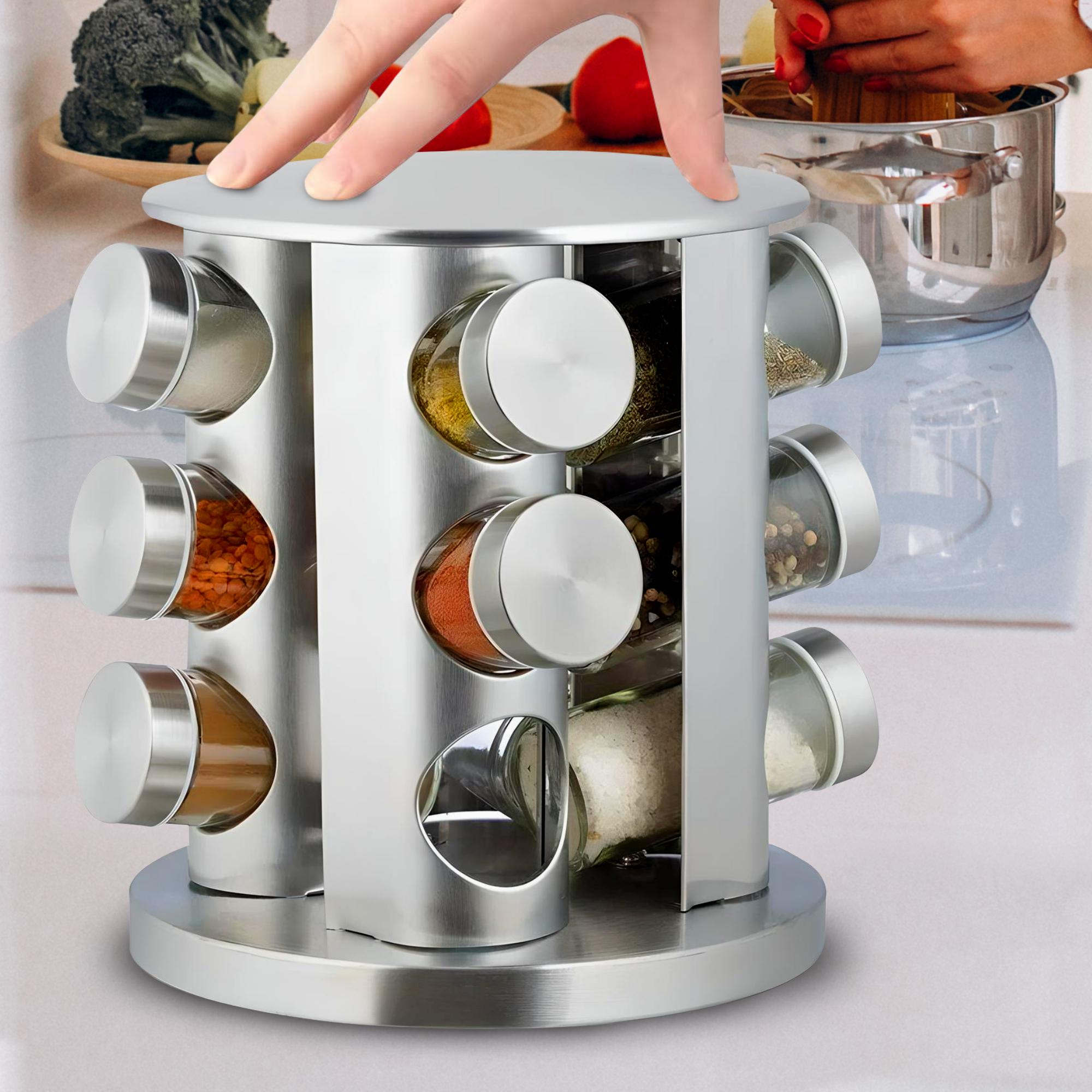 Підставка-карусель для спецій Spice Carousel кругла 12 ємностей (10k10p029v1) - фото 2 Підставка-карусель для спецій Spice Carousel кругла 12 ємностей (10k10p029v1) - фото 2