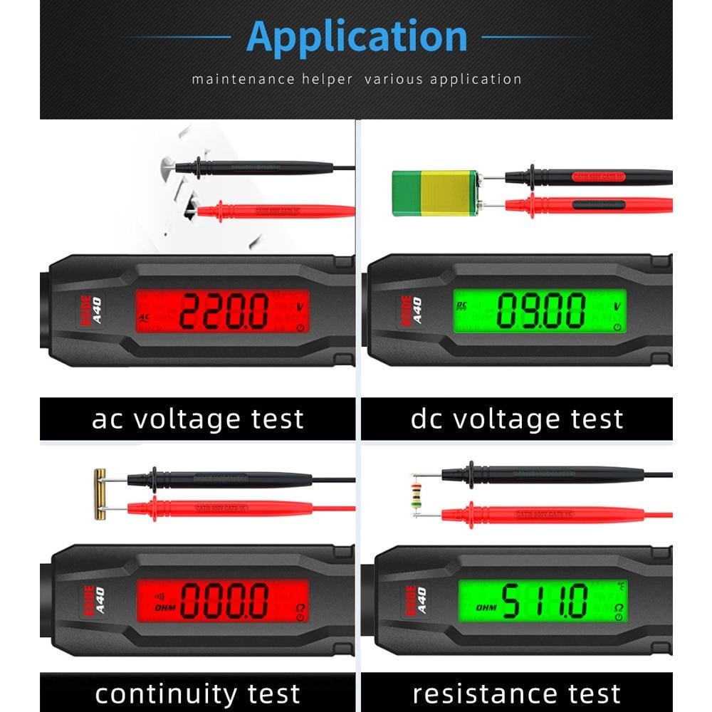 Бесконтактный индикатор напряжения BSIDE A40 с функцией мультиметра/ИК термометра - фото 9