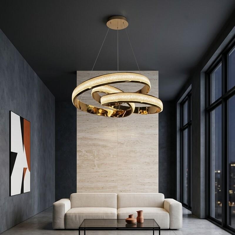 Люстра подвесная Zilini LED DF6210/500 Золотистый (34951402) Люстра подвесная Zilini LED DF6210/500 Золотистый (34951402)