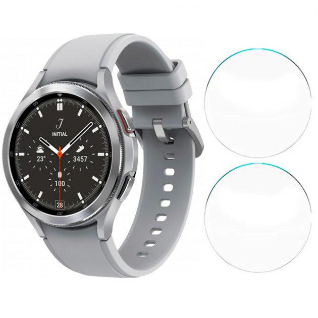 Захисне скло Watchbands для Samsung Galaxy Watch 4 Classic 46 мм 2 шт. Silver (WB000446SILVER-2)