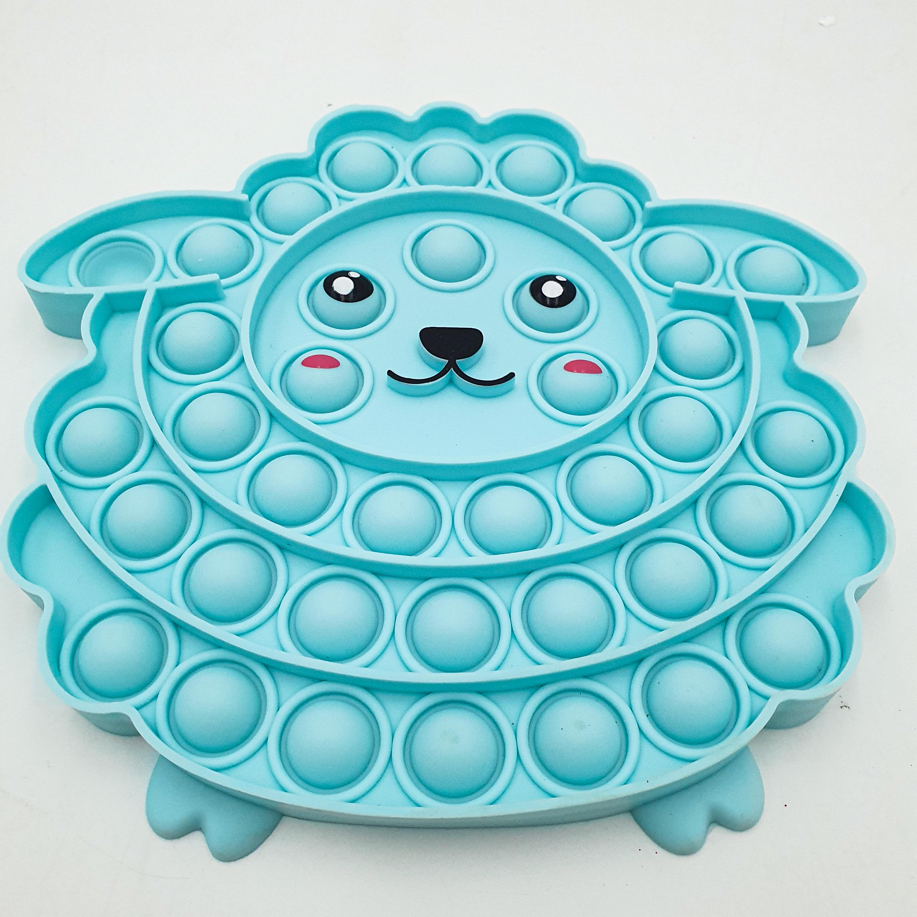 Игрушка-антистресс пупирка UKC Pop It Fidget Овечка Голубой (d92fa5a7) - фото 2