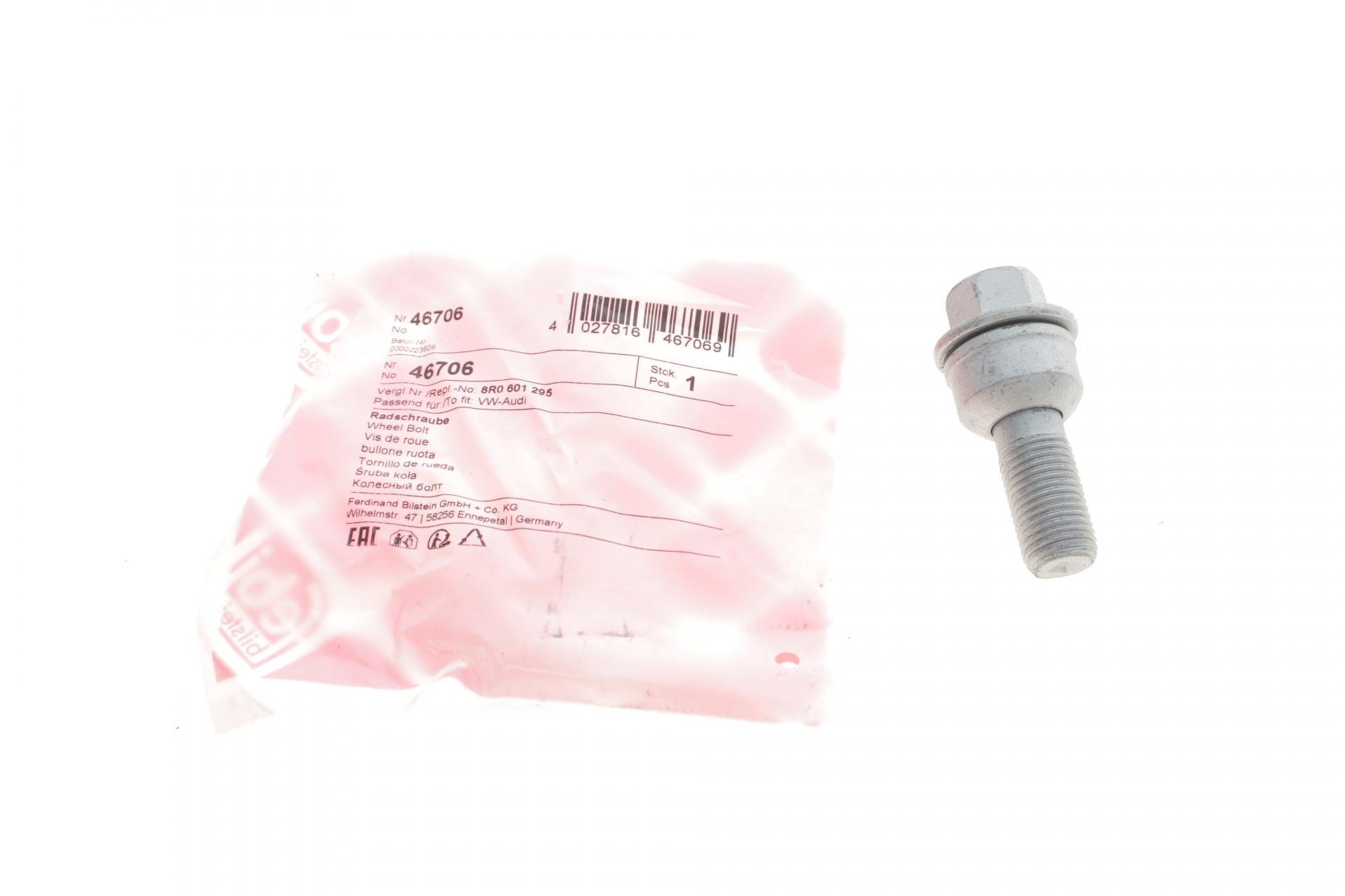 Болт колеса FEBI BILSTEIN Audi A8/Q3/Q8/VW Touareg 09-M14x1,5x60 мм - (46706)