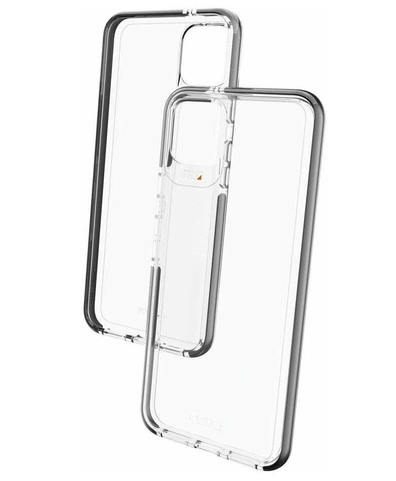 Противоударный прозрачный чехол GEAR4 Piccadilly D3O с антимикробным покрытием для Google Pixel 4 (5.7") Black + Transparent