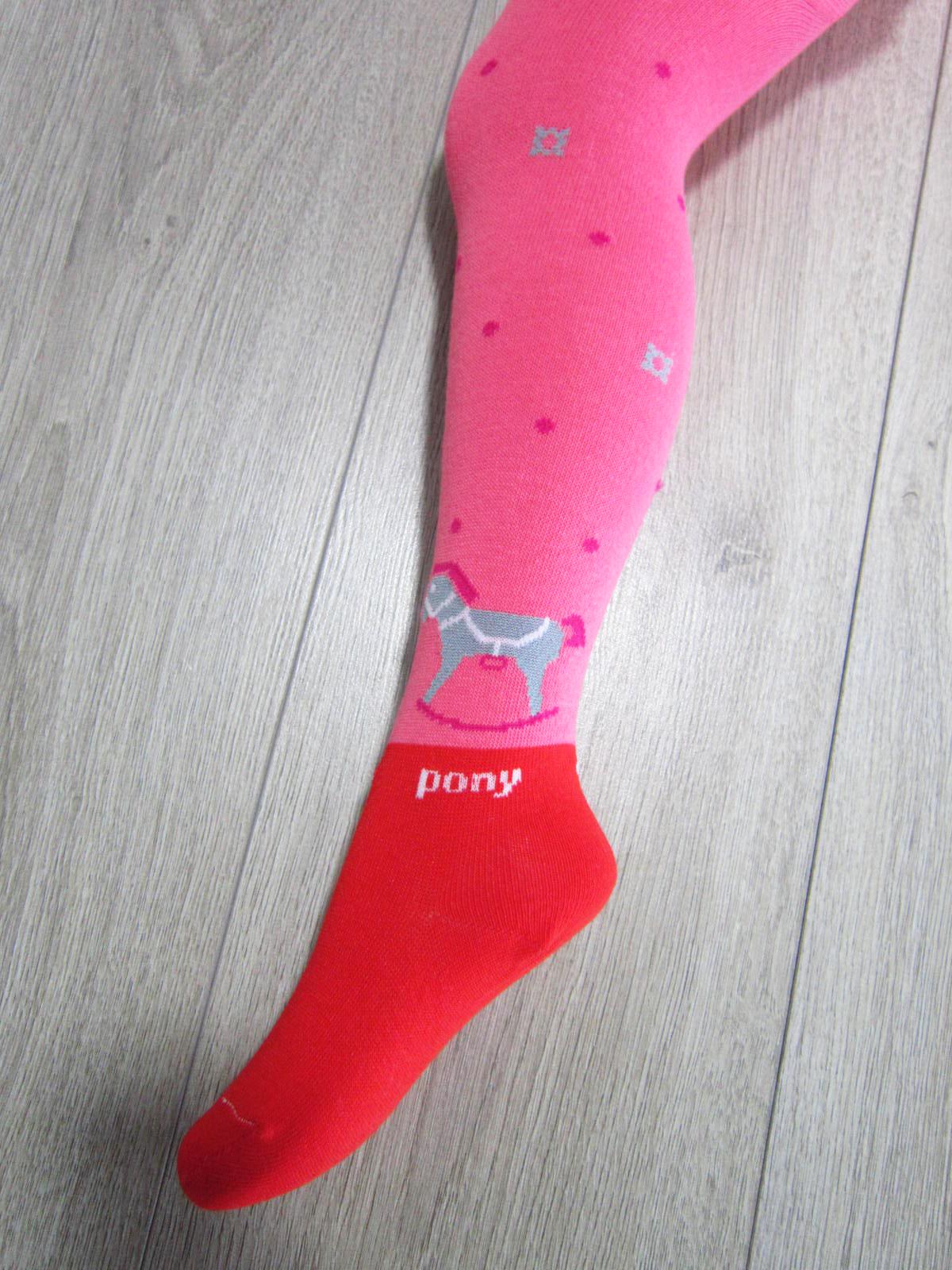Колготки детские демисезонные Олми 1011д Pony 154 80-86 см р. 12 Коралловый (64895)