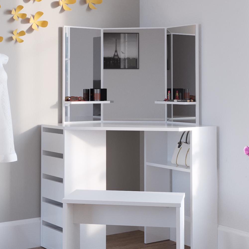 Кутовий трельяж Vicco Arielle з лавкою 110x142 Білий - фото 5 Кутовий трельяж Vicco Arielle з лавкою 110x142 Білий - фото 5