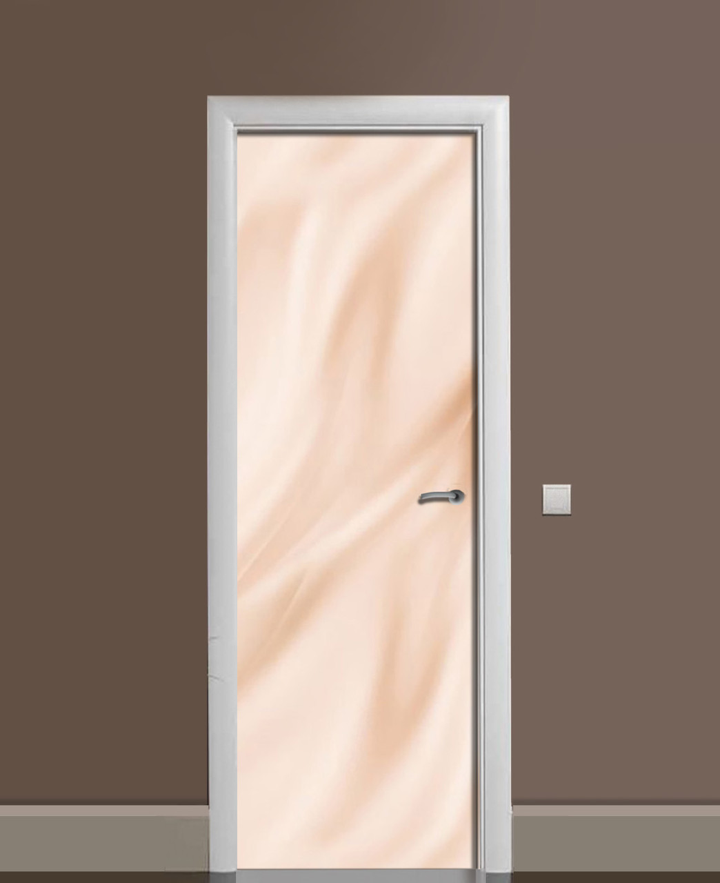 Наклейка 3D на двери Zatarga Розовый шелк 650х2000 мм (1323460682)