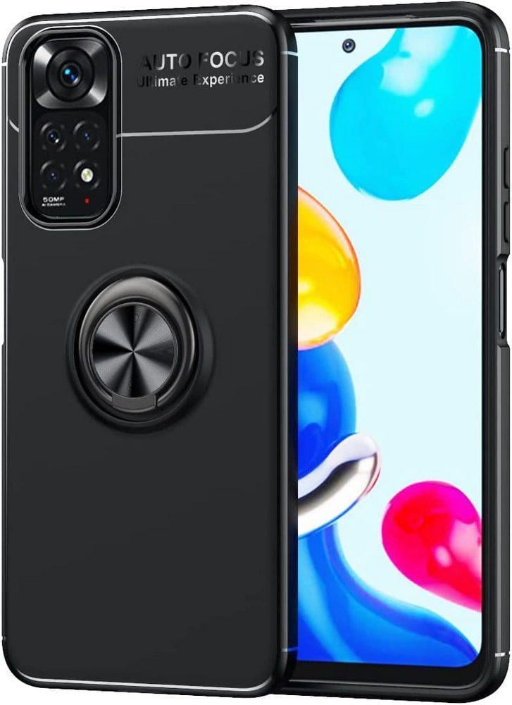 Чехол с кольцом Xiaomi Redmi Note 11 Autofocus Black (30103-2B)
