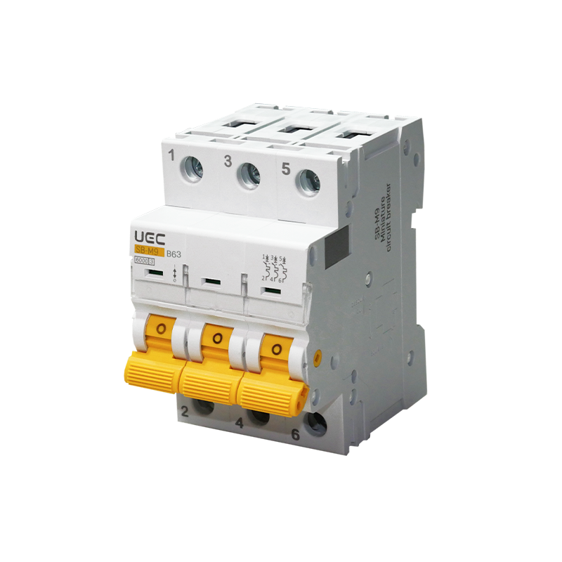 Автоматический выключатель UEC SB-M9 3P 63А 6кА B (MCB60-3-063-B)