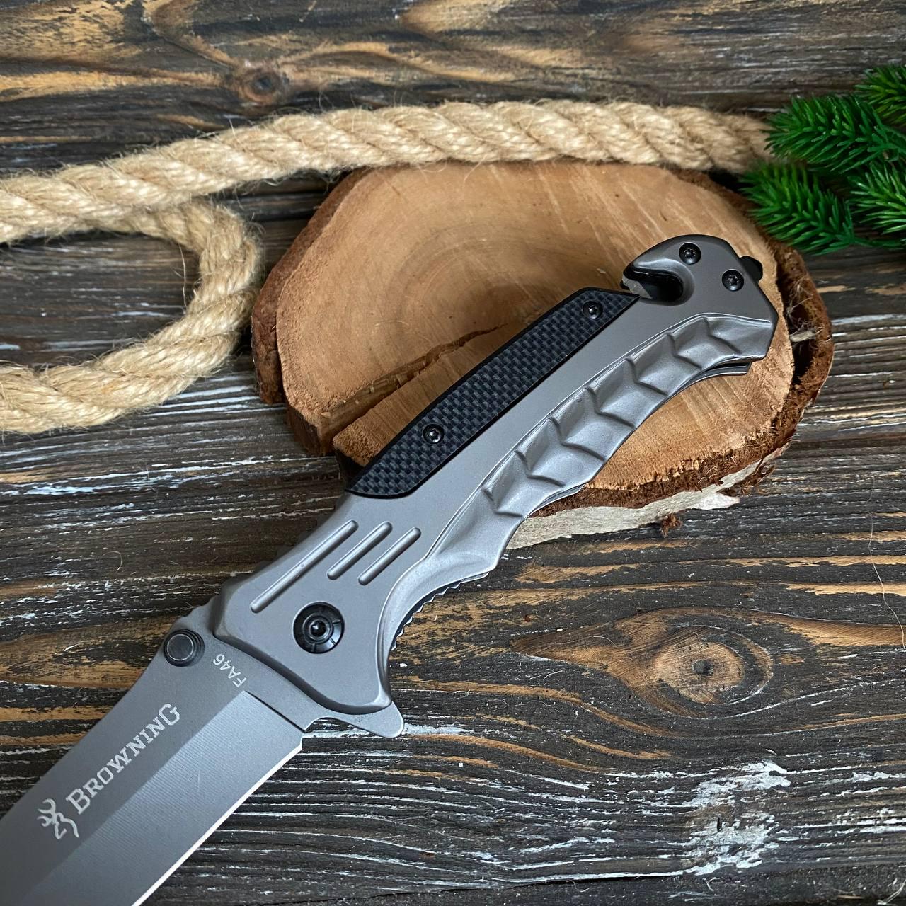 Нож складной туристический длина клинка 90 мм (21779351) - фото 4