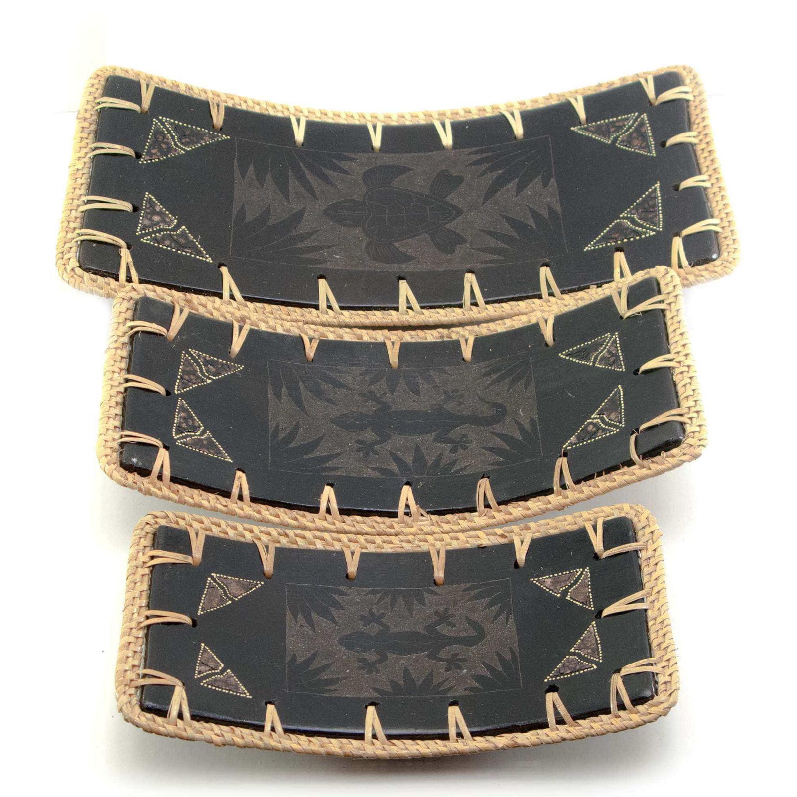 Набір блюд 3 шт. Теракотовий (30273)