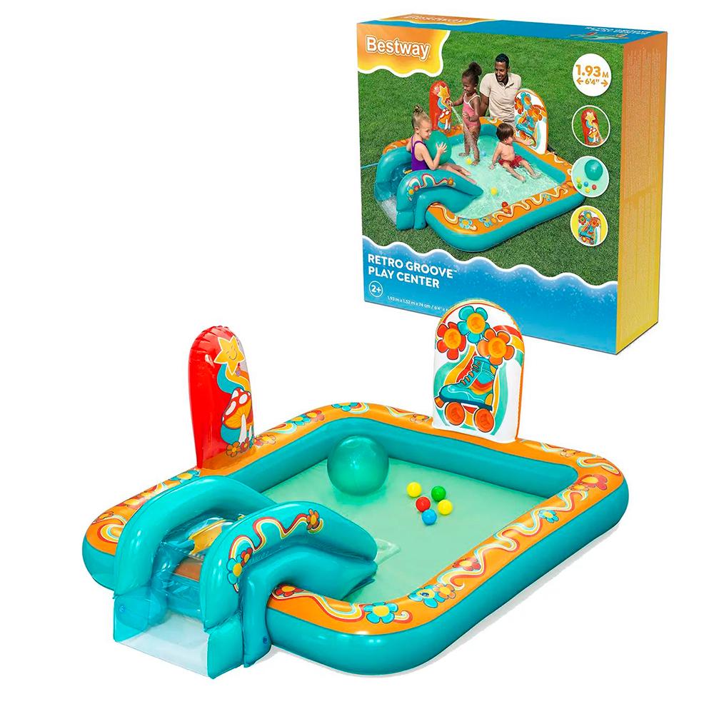 Игровая надувная площадка Bestway 53164 бассейн 189 л горка мячи от 2 лет - фото 2 Игровая надувная площадка Bestway 53164 бассейн 189 л горка мячи от 2 лет - фото 2